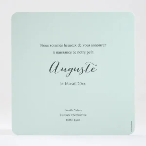 Faire-part de naissance Palette aquarelle*Faire-part Elégant Outlet