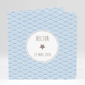 Faire-part de naissance Pattern tendance livret*Faire-part Elégant Hot