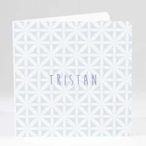Faire-part de naissance Pattern doux photo*Faire-part Elégant Online