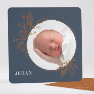 Faire-part de naissance Parure*Faire-part Elégant New