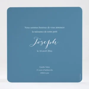 Faire-part de naissance Palette aquarelle*Faire-part Elégant Outlet