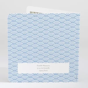 Faire-part de naissance Pattern tendance livret*Faire-part Elégant Hot
