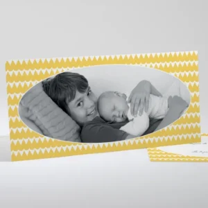 Faire-part de naissance Pattern triangle*Faire-part Elégant Discount