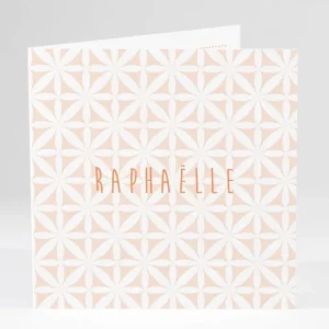 Faire-part de naissance Pattern doux photo*Faire-part Elégant Online