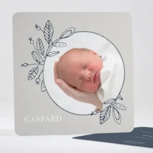 Faire-part de naissance Parure*Faire-part Elégant New