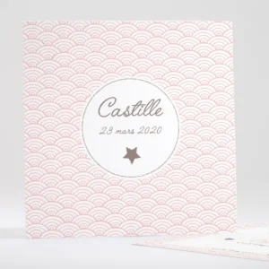 Faire-part de naissance Pattern tendance simple*Faire-part Elégant Best