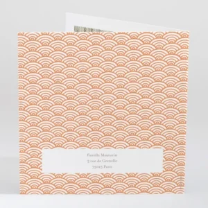 Faire-part de naissance Pattern tendance livret*Faire-part Elégant Hot