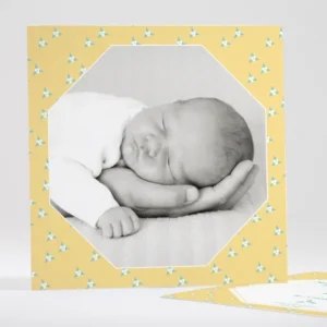 Faire-part de naissance Pattern fleurs des iles*Faire-part Elégant Fashion