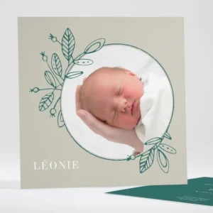 Faire-part de naissance Parure*Faire-part Elégant New