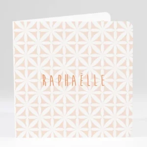 Faire-part de naissance Pattern doux photo*Faire-part Elégant Online