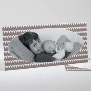 Faire-part de naissance Pattern triangle*Faire-part Elégant Discount