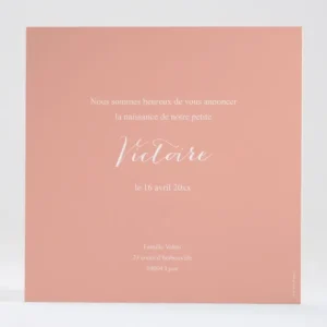Faire-part de naissance Palette aquarelle*Faire-part Elégant Outlet