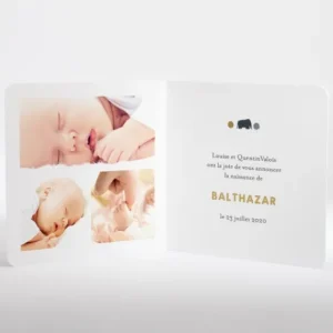 Faire-part de naissance Paperdoll*Faire-part Elégant Outlet