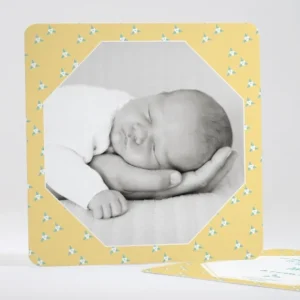 Faire-part de naissance Pattern fleurs des iles*Faire-part Elégant Fashion