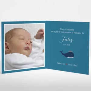 Faire-part de naissance Petit Marin*Faire-part Elégant Outlet
