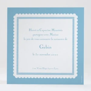 Faire-part de naissance Petit beurre*Faire-part Elégant Clearance