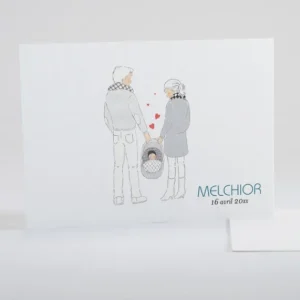 Faire-part de naissance Petit amour paysage*Faire-part Elégant Discount