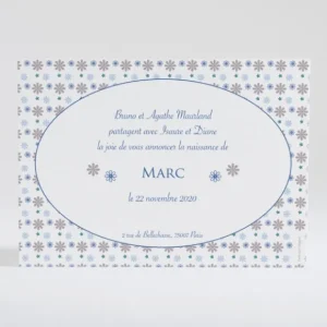 Faire-part de naissance Pele-mele de fleurs*Faire-part Elégant Outlet