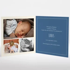Faire-part de naissance Petit train*Faire-part Elégant Best