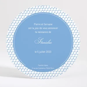 Faire-part de naissance Petits triangles en folie*Faire-part Elégant Discount