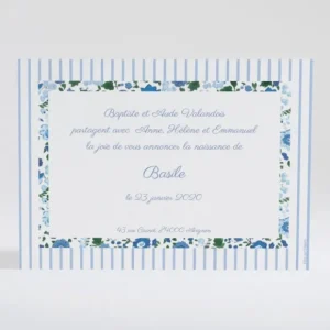 Faire-part de naissance Petit tour Liberty*Faire-part Elégant Online