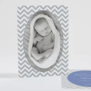 Faire-part de naissance Petits chevrons elegants*Faire-part Elégant Online
