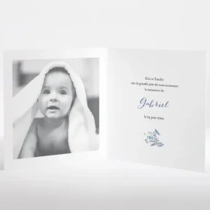 Faire-part de naissance Petit tourbillon*Faire-part Elégant Hot