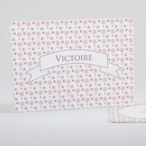 Faire-part de naissance Pele-mele de fleurs*Faire-part Elégant Outlet