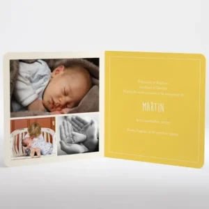 Faire-part de naissance Petit train*Faire-part Elégant Best