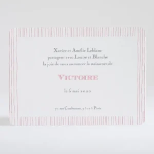 Faire-part de naissance Petite souris endormie*Faire-part Elégant Outlet