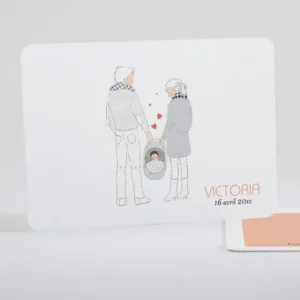 Faire-part de naissance Petit amour paysage*Faire-part Elégant Discount