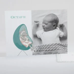 Faire-part de naissance Petite souris endormie*Faire-part Elégant Outlet
