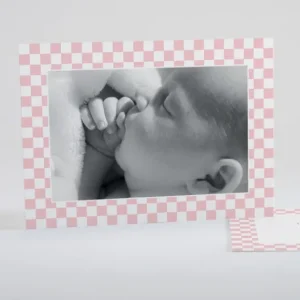 Faire-part de naissance Petit pattern carre*Faire-part Elégant Fashion