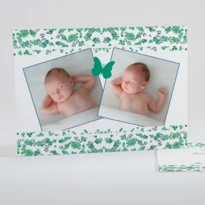 Faire-part de naissance Petit liberty papillon*Faire-part Elégant Best