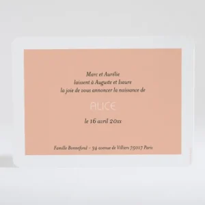 Faire-part de naissance Petit amour paysage 3 enfants*Faire-part Elégant Online