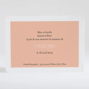 Faire-part de naissance Petit amour paysage 2 enfants*Faire-part Elégant Outlet