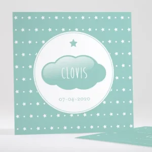 Faire-part de naissance Petit nuage*Faire-part Elégant Fashion