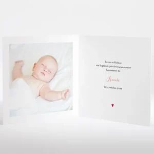 Faire-part de naissance Petit amour*Faire-part Elégant Best