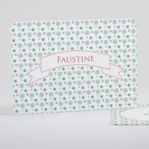 Faire-part de naissance Pele-mele de fleurs*Faire-part Elégant Outlet