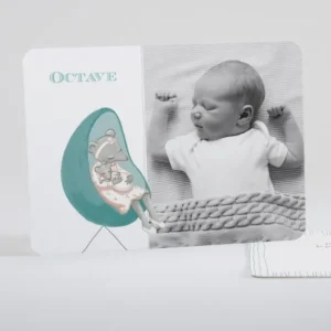 Faire-part de naissance Petite souris endormie*Faire-part Elégant Outlet