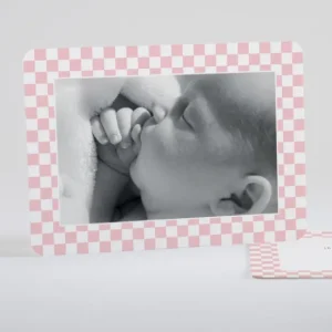 Faire-part de naissance Petit pattern carre*Faire-part Elégant Fashion