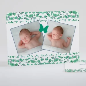 Faire-part de naissance Petit liberty papillon*Faire-part Elégant Best