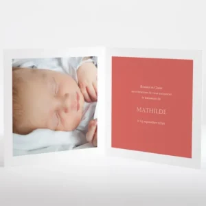 Faire-part de naissance Petit faon*Faire-part Elégant Clearance