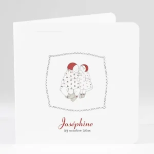 Faire-part de naissance Petites poupees*Faire-part Elégant Best