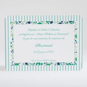 Faire-part de naissance Petit tour Liberty*Faire-part Elégant Online
