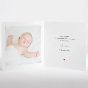 Faire-part de naissance Petit amour*Faire-part Elégant Best