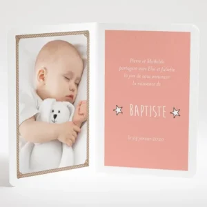 Faire-part de naissance Petit cowboy prenom*Faire-part Elégant Discount