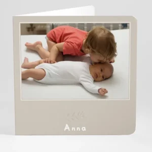 Faire-part de naissance Petit feuillage photo*Faire-part Elégant Outlet