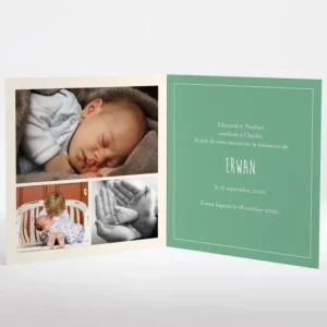 Faire-part de naissance Petit train*Faire-part Elégant Best