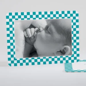 Faire-part de naissance Petit pattern carre*Faire-part Elégant Fashion